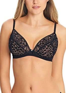 Biustonosz Freya SOIREE LACE AA5013BLK Padded Plunge Bra Black