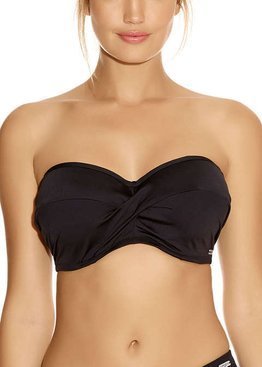 Biustonosz kąpielowy Fantasie Swim VERSAILLES FS5750BLK Uw Twist Bandeau Bikini Top Black