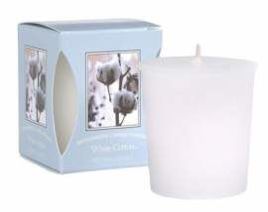 Mała świeczka zapachowa Votive Bridgewater Candle WHITE COTTON