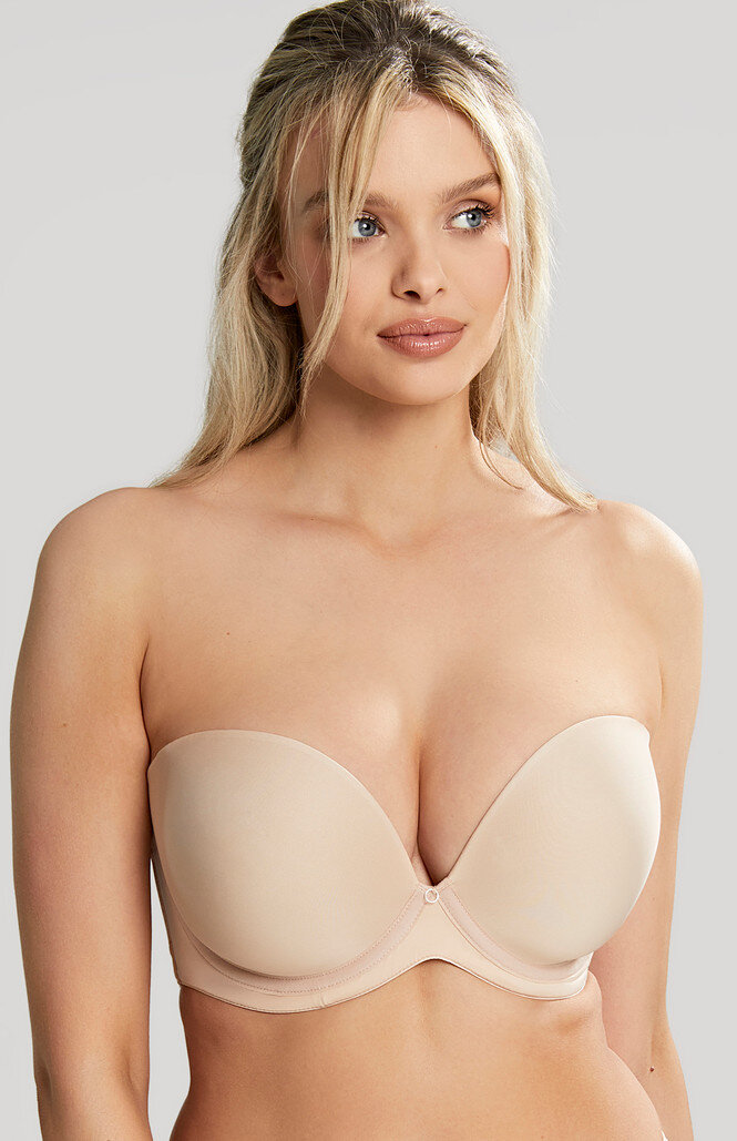 Biustonosz Cleo Panache FAITH 10660 Moulded Strapless Bra Latte