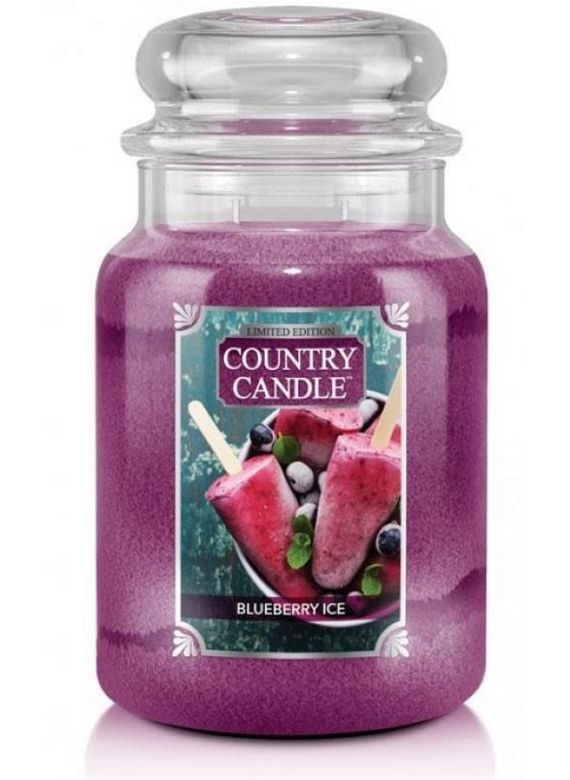 Duża Świeca Zapachowa Country Candle Blueberry Ice