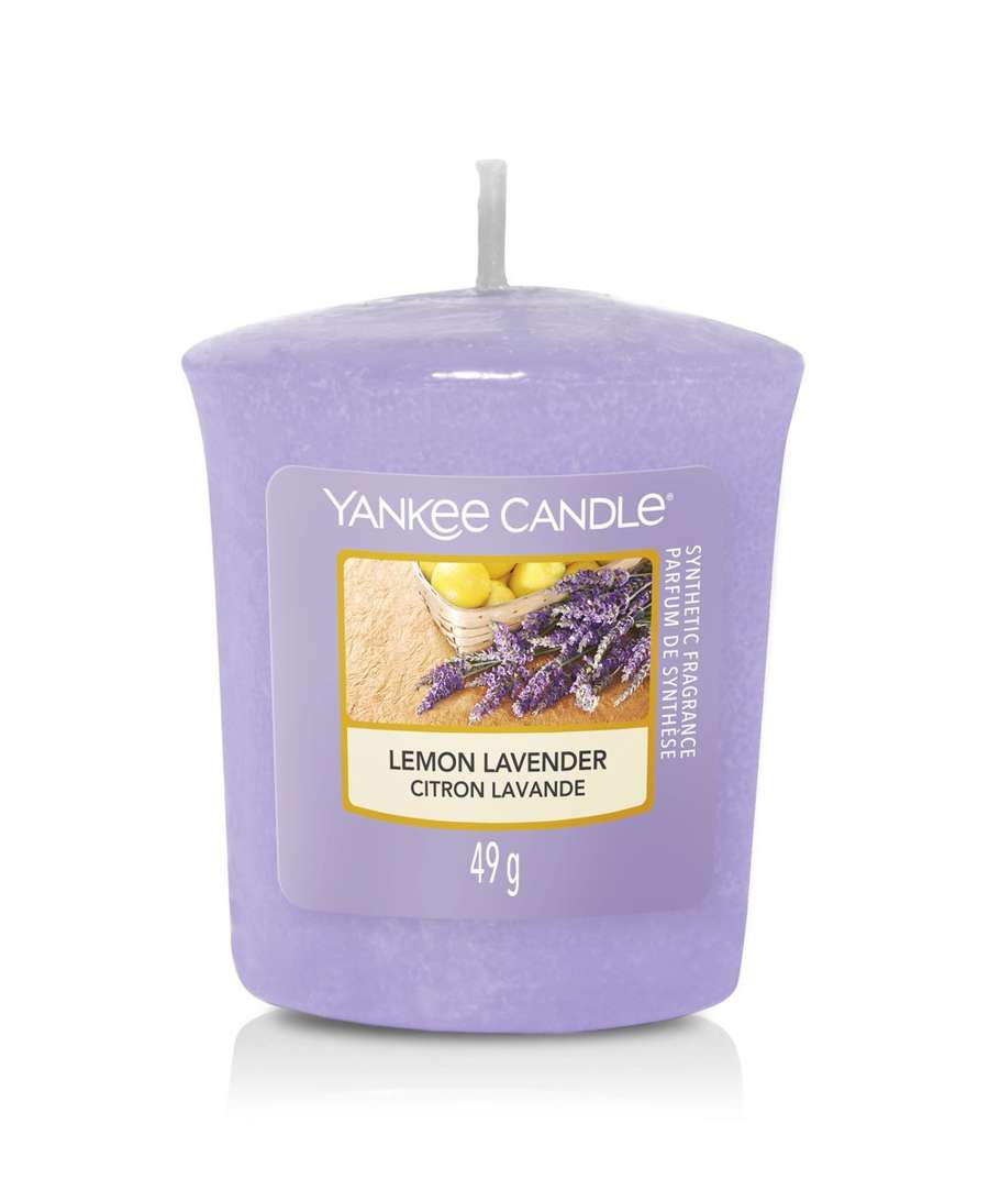 Mała świeczka zapachowa Votive Yankee Candle LEMON LAVENDER