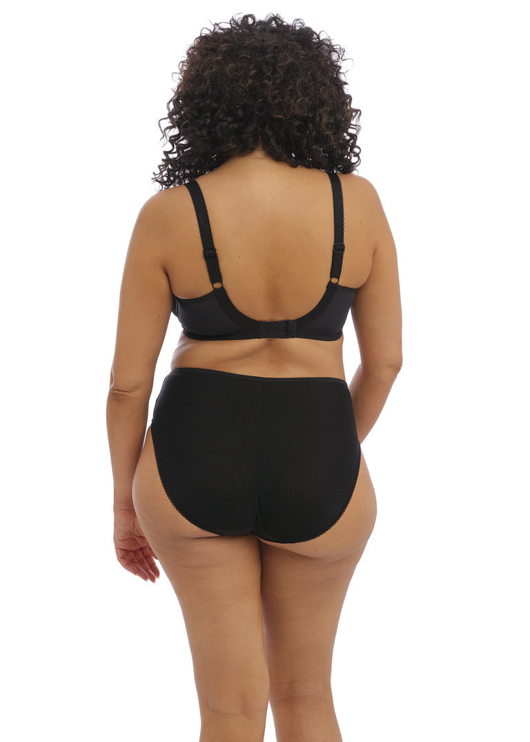 Zestaw bielizny Elomi NAMRAH EL301335BLK + EL301353BLK Uw Bandless Plunge Bra + High Leg Brief Black (32J, 34JJ)