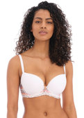 Biustonosz Freya FESTIVAL VIBE AA5620WRL Uw Moulded Plunge T-shirt Bra White Coral