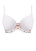 Biustonosz Freya FESTIVAL VIBE AA5620WRL Uw Moulded Plunge T-shirt Bra White Coral