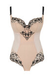 Body Panache Envy 7288 Bodysuit Sand/Black