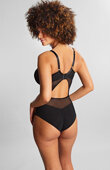 Body Panache Tango Essence 10965A Plunge Bodysuit Obsidian