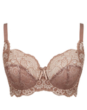 KOMPLET bielizny Panache ANDORRA Warm Taupe - Full Cup 5675 + 5674 Short (32F, 34H, 36F)