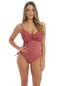 Strój kąpielowy Fantasie Swim BEACH WAVES FS502231PRO Uw Twist Front Swimsuit With Adjustable Leg Persian Rose