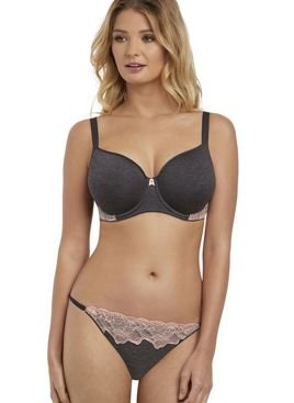 Biustonosz Freya CHI AA3900 Uw Idol Moulded Balcony Bra Charcoal