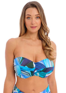 Biustonosz kąpielowy Fantasie Swim AGUADA BEACH FS502909SPH Uw Twist Bandeau Bikini Top Splash