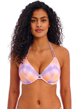 Biustonosz kąpielowy Freya Swim HARBOUR ISLAND AS205504SOB Uw Halter Bikini Top Sorbet