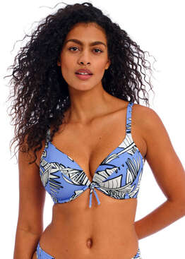 Biustonosz kąpielowy Freya Swim MALI BEACH AS205127COR Uw Plunge Bikini Top Cornflower