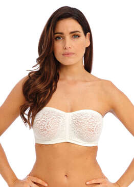 Biustonosz strapless Wacoal HALO LACE WA854205IVY Strapless Bra Ivory