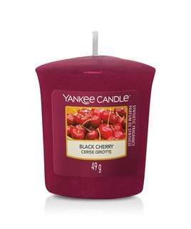 Mała świeczka zapachowa Votive Yankee Candle BLACK CHERRY