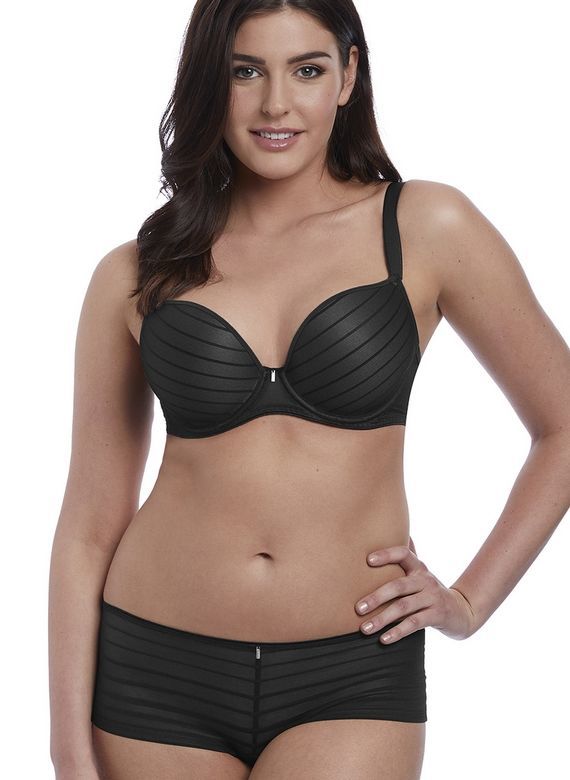 Biustonosz Freya CAMEO AA3160BLK Uw Deco Moulded Plunge Bra Black