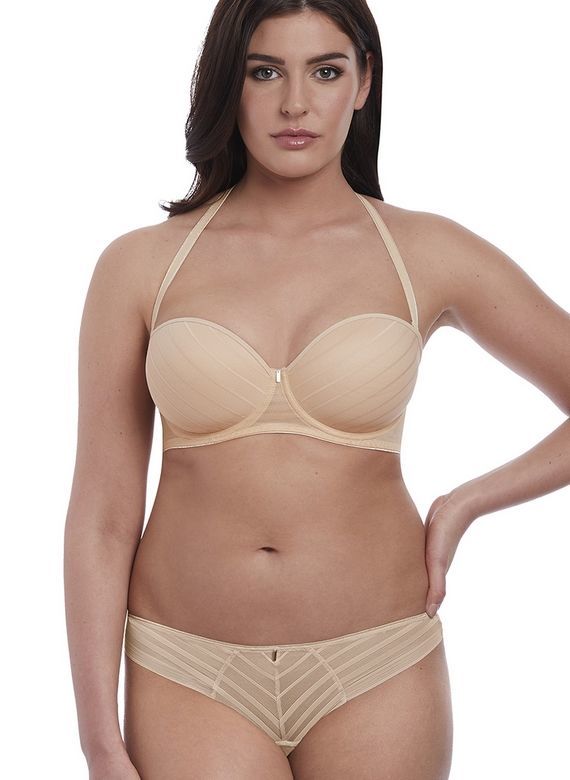 Biustonosz Freya CAMEO AA3163SAD Uw Deco Strapless Moulded Bra Sand