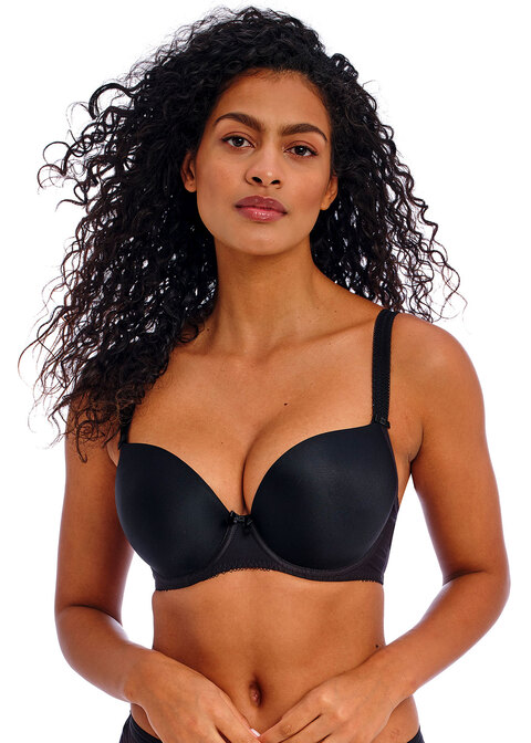 Biustonosz Freya DECO AA4234BLK Moulded Plunge Bra Black