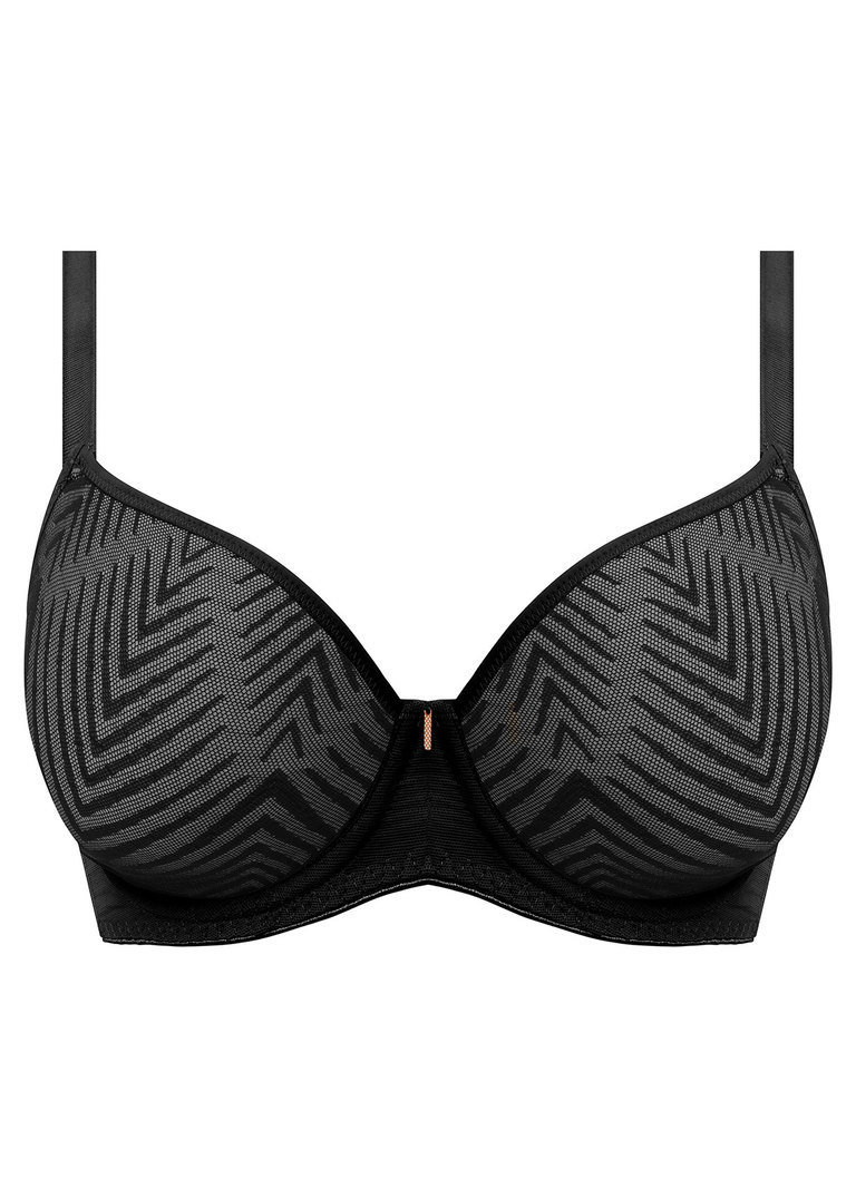 Biustonosz Freya TAILORED AA401131BLK Uw Moulded Plunge T-shirt Bra Black