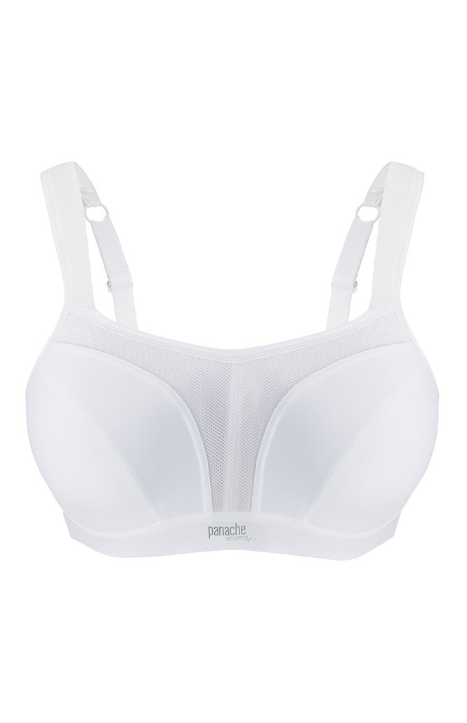 Biustonosz Panache SPORT 5021 z fiszbinami White