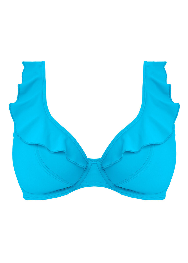 Biustonosz kąpielowy Freya JEWEL COVE AS7230PRQ Uw High Apex Bikini Top Plain Turquoise