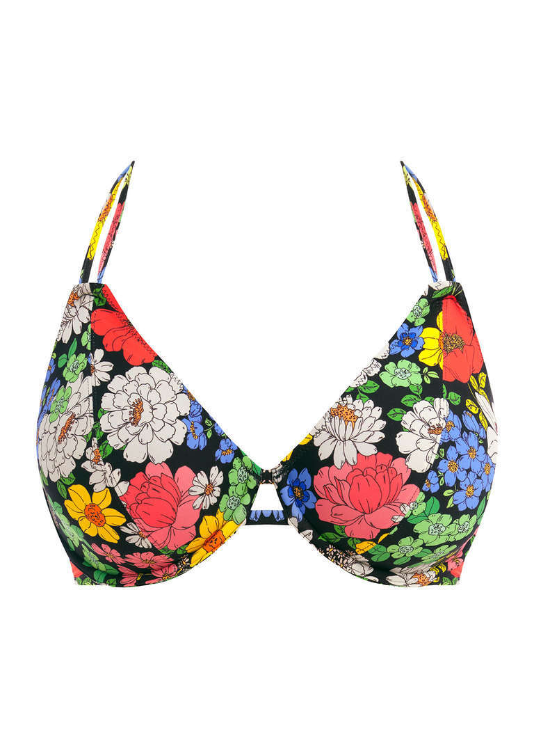 Biustonosz kąpielowy Freya Swim FLORAL HAZE AS202804MUI Uw Halter Bikini Top Multi