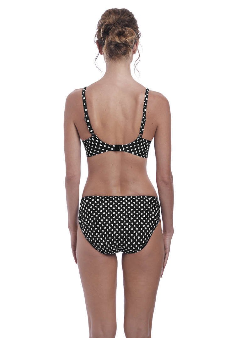 Figi kąpielowe Fantasie Swim SANTA MONICA FS6725BLI Mid Rise Brief Black & White