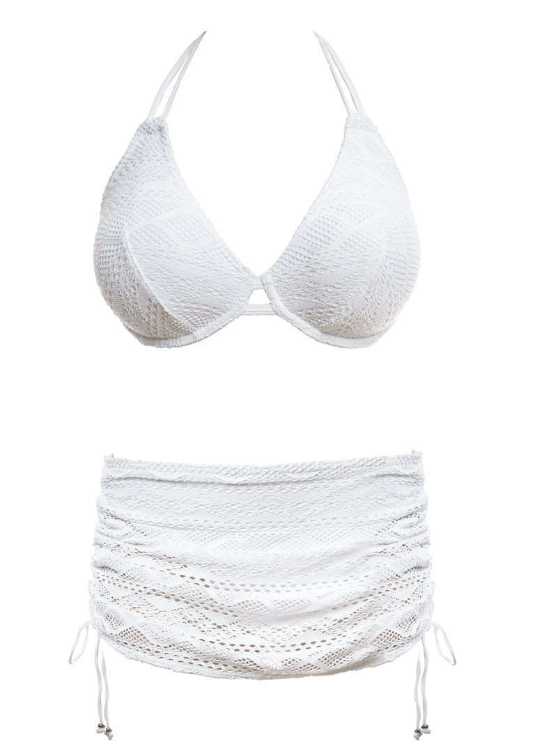 KOMPLET - Strój kąpielowy Freya SUNDANCE White - wybierz fasony i rozmiary (30F, 30G, 32DD, 36F, 38E)