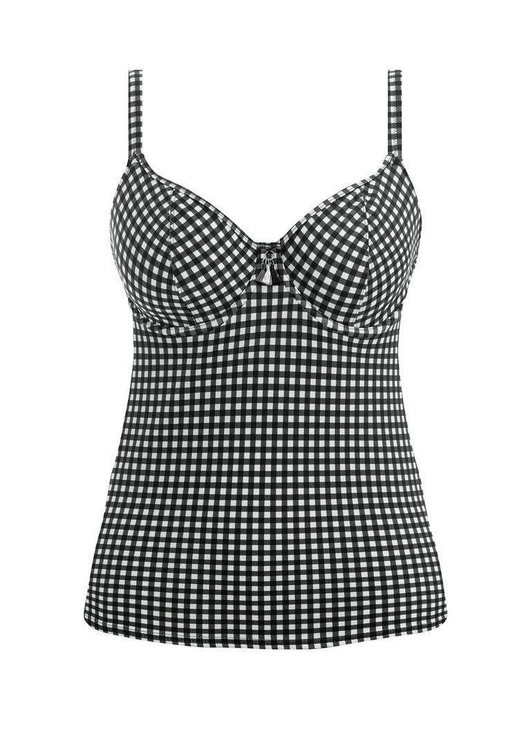 Koszulka kąpielowa Freya Swim CHECK IN AS201956MOM Uw Plunge Tankini Top Monochrome