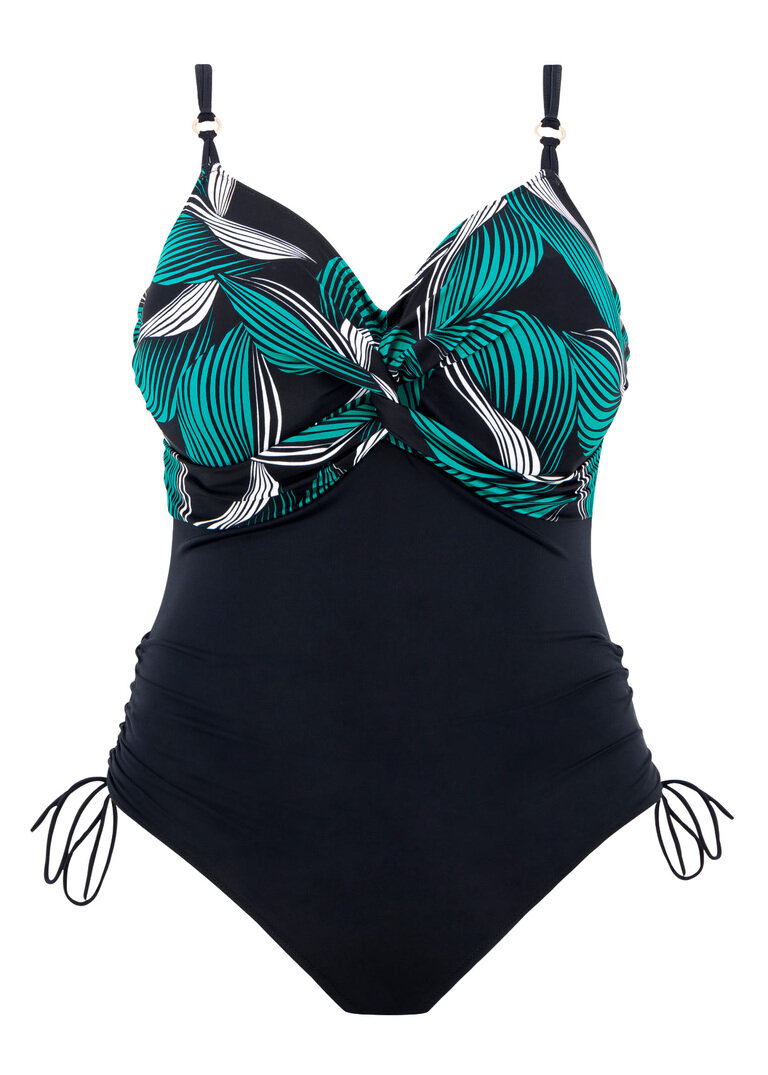 Strój kąpielowy Fantasie Swim SAINT LUCIA FS504431BLK Uw Twist Front Swimsuit With Adjustable Leg Black