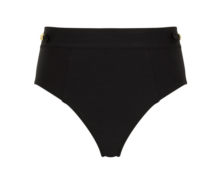 Wysokie figi kąpielowe Panache Swim MARIANNA SW1595 High Waist Bikini Bottoms Black