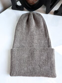 Beanie czapka z wełny merino VARELLA 100% Baby Merino 57 Szaro-Brązowy