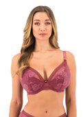 Biustonosz Fantasie FUSION LACE FL102314ROW Uw Padded Plunge Bra Rosewood