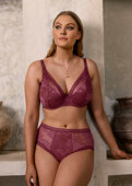 Biustonosz Fantasie FUSION LACE FL102314ROW Uw Padded Plunge Bra Rosewood