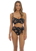 Biustonosz kąpielowy Fantasie Swim LUNA BAY FS502409LAK Uw Twist Bandeau Bikini Top Lacquered Black