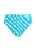 Figi kąpielowe Freya Swim JEWEL COVE AS7236TUR High Waist Bikini Brief Stripe Turquoise