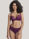 KOMPLET bielizny Panache ANA Damson 9396x Plunge (30FF, 36FF, 36G, 36GG)+ 9395x Brief