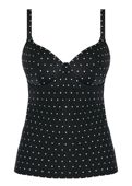 Koszulka kąpielowa Freya JEWEL COVE AS7238BLK Uw Non Padded Plunge Tankini Black