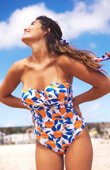 Strój kąpielowy Panache Swim SICILY TATIANA SW1770 Tatiana Bandeau Swimsuit Sicily Print