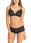 Biustonosz Freya SOIREE LACE AA5013BLK Padded Plunge Bra Black