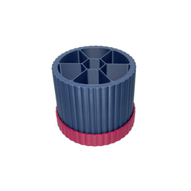 Spin & Sort Obrotowy organizer na szydełka, długopisy, pędzle Granatowy Dojrzała Malina Bez numerków