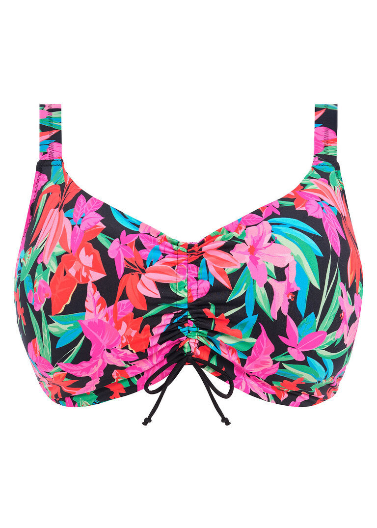 KOMPLET - Biustonosz kąpielowy Elomi Swim SAVANETA ES801306BLK Uw Bikini Top Black (34H) + wybrane majtki
