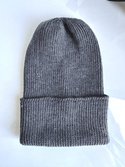 Beanie czapka z wełny merino VARELLA 100% Baby Merino 20 Ciemny Szary