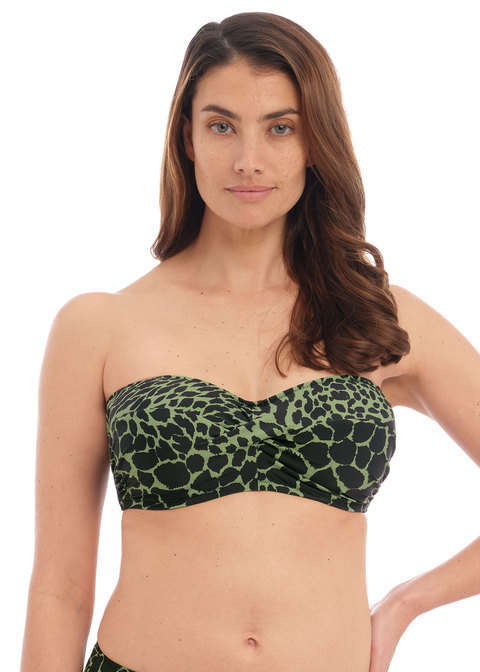 KOMPLET - Strój kąpielowy bandeau Fantasie Swim BOA VISTA FS500609PRI + FS500677PRI (38FF + XL lub XXL)