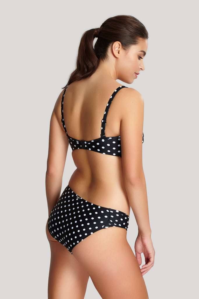 Biustonosz kąpielowy Panache Swim ANYA SPOT SW1013 Bandeau Bikini Black/White