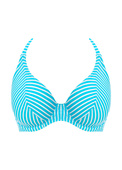 Biustonosz kąpielowy Freya JEWEL COVE AS7232TUR Uw Halter Bikini Top Stripe Turquoise