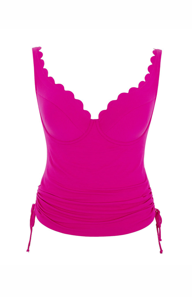 Koszulka kąpielowa Panache Swim SPIRIT SW1781 Selena Plunge Tankini Top Magenta