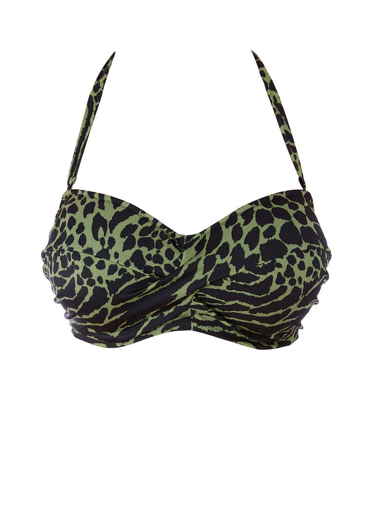 KOMPLET - Strój kąpielowy bandeau Fantasie Swim BOA VISTA FS500609PRI + FS500677PRI (38FF + XL lub XXL)