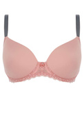 Biustonosz Freya OFFBEAT AA5450ROP Uw Moulded Demi T-shirt Bra Rosehip