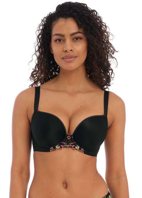 Biustonosz Freya LOVELAND AA401031BLK Uw Moulded Plunge T-shirt Bra Black